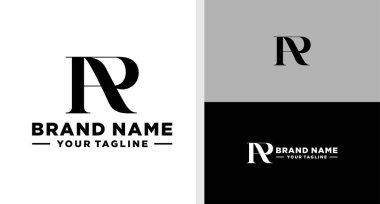 RA logosu monogram Basit ELEGANT EDİLMESİ