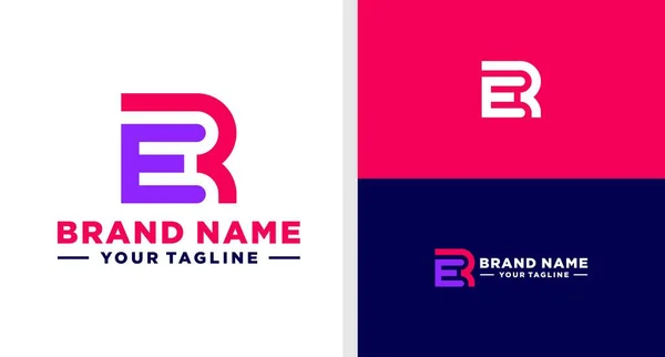 Logo Monogram Line Simple Editable — ஸ்டாக் வெக்டார்