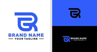 RG logosu monogram çizgisi Basit Düzenlenebilir