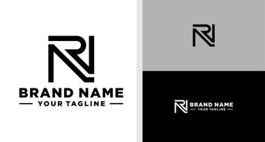 NR Logo Monogram Çizgisi Basit EĞİTİM EĞİTİM