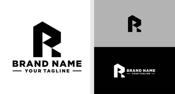 Letter Logo Monogram Geometric Unique Editable — Image vectorielle