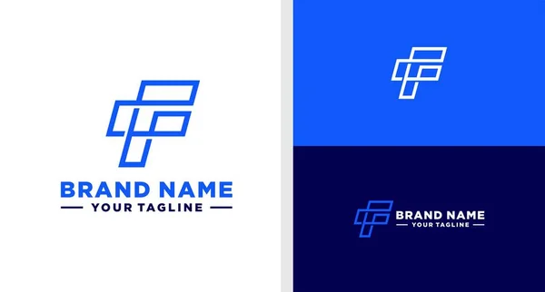 Letter Logo Line Geometric Modern Monogram Editable — ストックベクタ