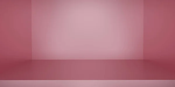 Lege Kamer Interieur Roze Achtergrond Roze Achtergrond Voor Productpresentatie Achtergrond — Stockfoto