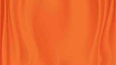Soyut turuncu ipek vektör arkaplanı. Lüks turuncu bez ya da sıvı dalga. Soyut kumaş dokusu arka planı. Kumaş yumuşak dalga. Saten, ipek ve yumuşak pamuk hazineleri..