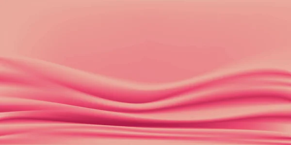 Fond Vectoriel Abstrait Luxe Corail Tissu Couleur Rose Vague Liquide — Image vectorielle