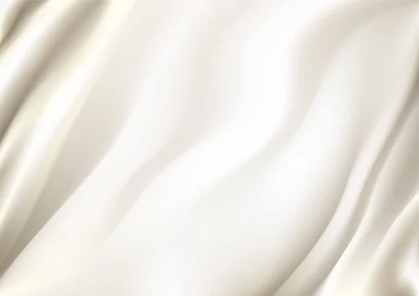Абстрактный Фон Роскошной Ткани Жидкой Волны Волнистые Складки Бежевого Светло — стоковый вектор