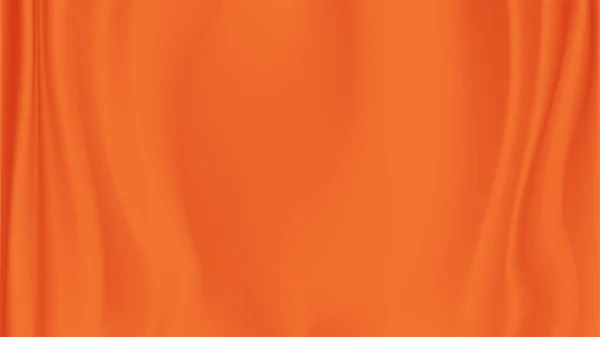 Fondo Abstracto Vector Seda Naranja Paño Naranja Lujo Onda Líquida — Vector de stock