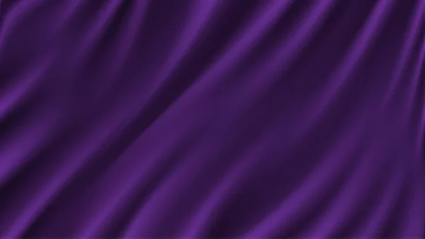 Tecido Seda Voador Roxo Fundo Branco Vetor Seda Roxo Cortina — Vetor de Stock