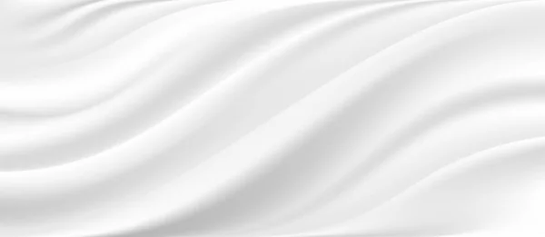 Абстрактний Векторний Фон Розкішна Біла Тканина Або Рідка Хвиля Абстрактна — стоковий вектор