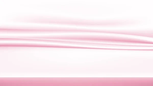 Абстрактный Золотой Шелк Векторный Фон Роскошная Белая Ткань Жидкая Волнообразная — стоковый вектор