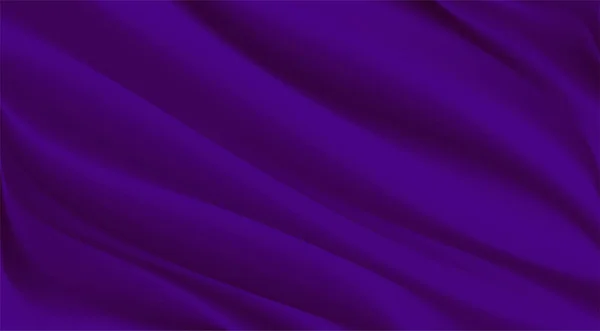 Luxury Purple Fabric Texture Background Closeup Rippled Silk Fabric Abstract — Stock Vector