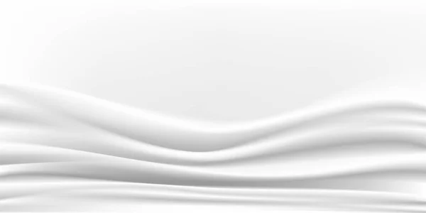 Abstract Vector Achtergrond Luxe Witte Doek Vloeibare Golf Abstract Witte — Stockvector