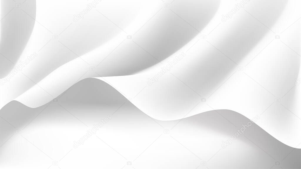 Abstract vector background luxury black cloth or liquid wave. Abstract dark fabric texture background. Cloth soft wave. Creases of satin, silk, cotton,flag
