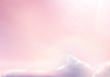 Pastels colur.Pembe gökyüzü vektör arkaplanı.