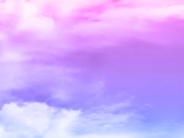 Claro Púrpura Azul Cielo Nube Blanca Detalle Fondo Con Espacio — Archivo Imágenes Vectoriales