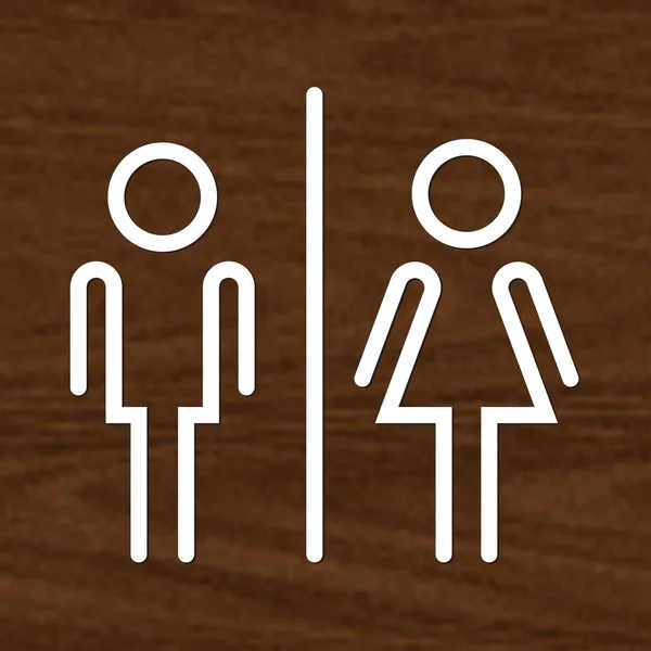 화장실 아이콘 여성은 어두운 표시를 Toilet 아이콘은 용도로 수있다 일러스트레이터 — 스톡 벡터