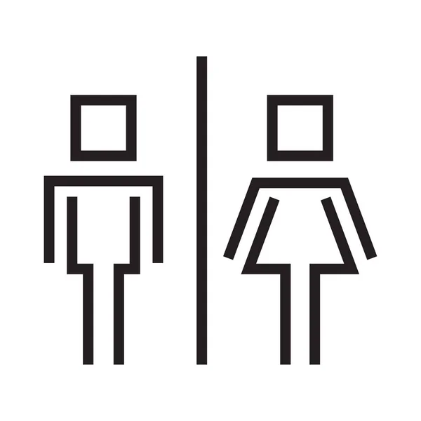 화장실 아이콘 Toilet 아이콘은 용도로 수있다 일러스트레이터 — 스톡 벡터