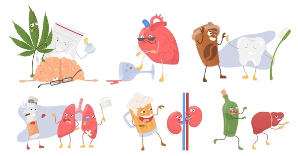 Bad Habits Vector Set Unhealthy Lifestyle Problem Internal Organs Alcohol Stock Vector Image by ©SiberianArt #576430990 Bad Habits Vector Set Unhealthy Lifestyle Problem Internal Organs Alcohol Stock Vector Image by ©SiberianArt #576430990