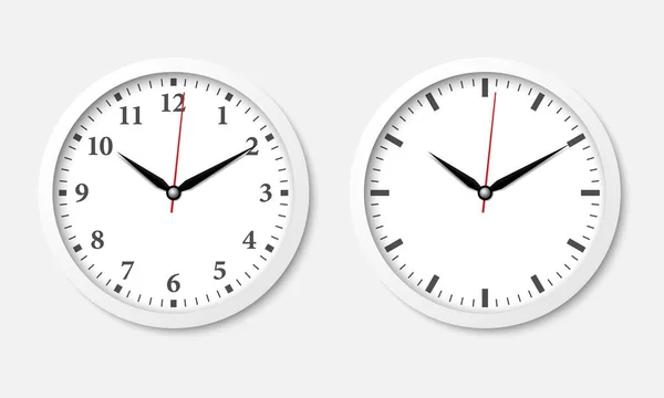 Reloj Pared Con Número Romano Ilustración Vectorial — Archivo Imágenes Vectoriales