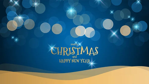 Christmas Card Blur Lights Colorful Modern Style Happy Holidays Vector — Stockvektor