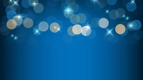 Blur Bokeh Blue Abstract Background Vector Illustration — Image vectorielle