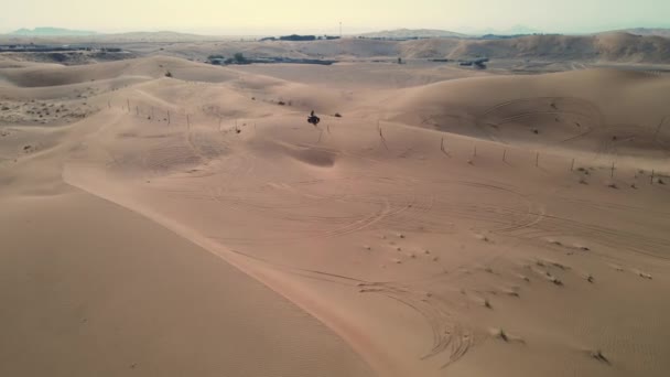 Quad bike monta as dunas — Vídeo de Stock