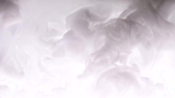 Pattern of white paint swirls — Stockvideo