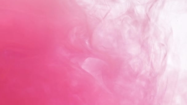 Rookwolk van roze verf — Stockvideo
