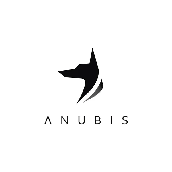 Anubis logosu. Anubis modern sofistike logo tasarımı. Profesyonel Anubis logo kavramı.