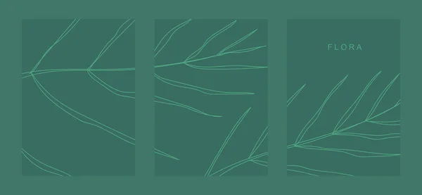 Palmiye yaprağı vektörü. El ilanı tasarımı. Organik kapak tasarımı vektörü. Düzenlenebilir vektör.