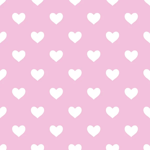 Tatlı kalp kusursuz desen tasarımı. Pembe arka planda kusursuz beyaz kalp deseni.