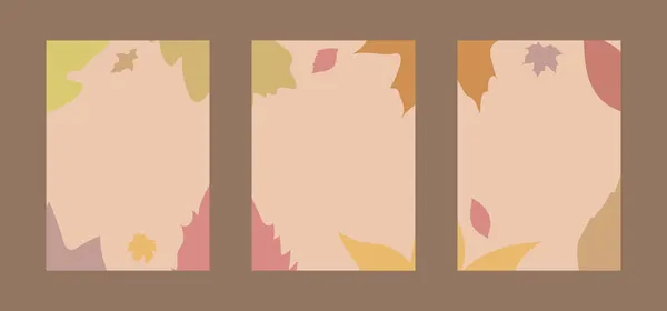 İlan sonbahar yaprakları arka planda. Sosyal medya paylaşımı için uygun, selamlar, basım ve düzenlenebilir. Broşür tasarımı.