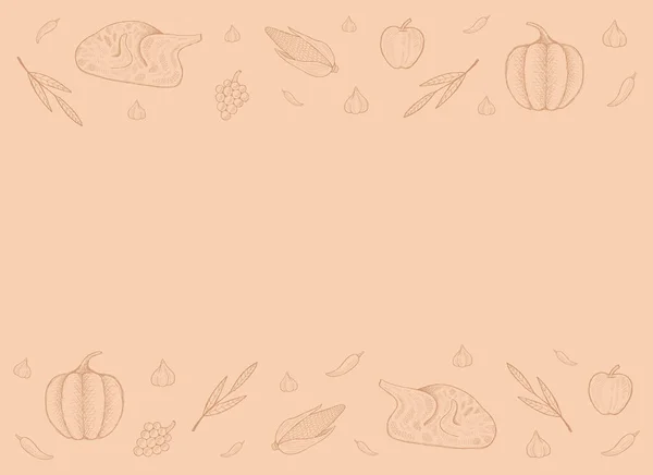 Sonbahar hasat pankartı tasarımı, elle çizilmiş şükran günü malzemeleri. Sosyal medya, Ig hikayeleri, beslenme, reklamlar, pazarlama için uygun. Düzenlenebilir ve yazdırılabilir.