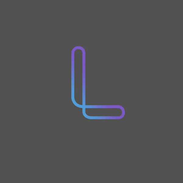 Lettera Moderna Logo Design Futuristica Lettera Icona Concetto Lettera Semplice — Vettoriale Stock