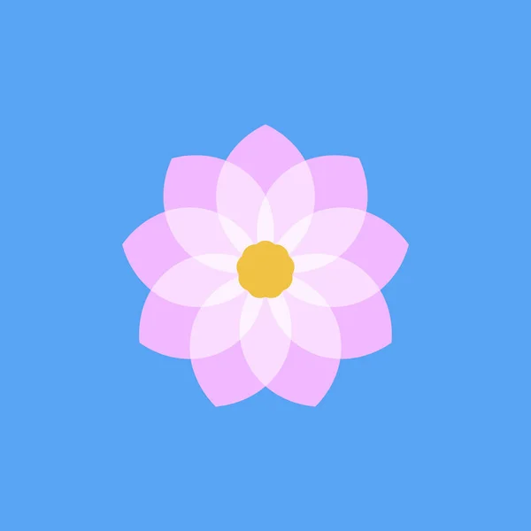 Güzel papatya çiçeği vektör tasarımı. Basit zarif çiçek logosu çizimi.