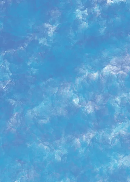 Hand Painted Watercolor Blue Sky Clouds Abstract Watercolor Background Illustration — Fotografia de Stock