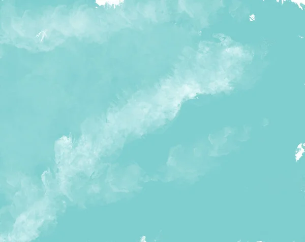 Ручная Роспись Акварели Голубое Небо Облака Абстрактный Акварельный Фон Иллюстрация — стоковое фото