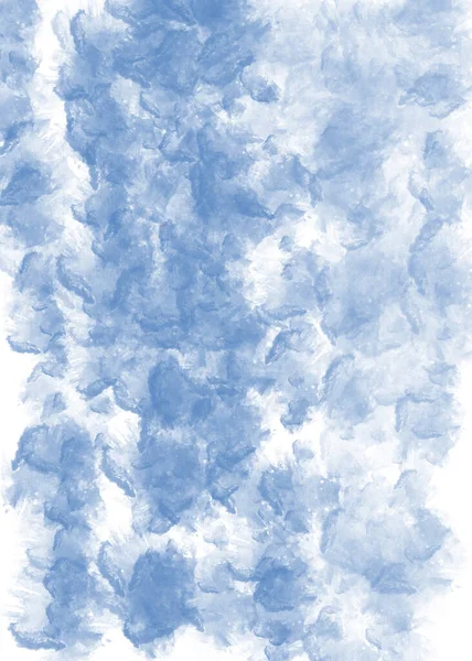 Hand painted watercolor blue sky and clouds, abstract watercolor background, illustration