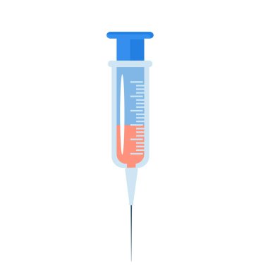 Medical icons vector. Syringe icon medicine drug. Vector illustration