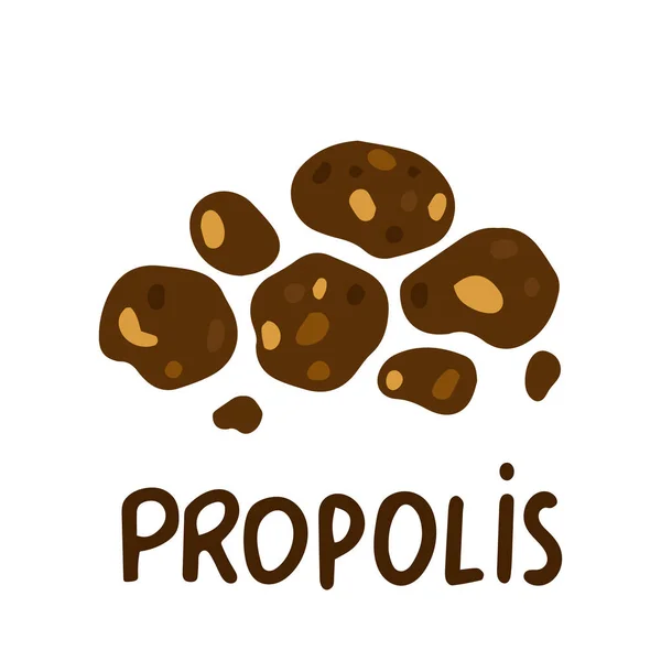 Propolis 平面插图 被白色隔离 — 图库矢量图片