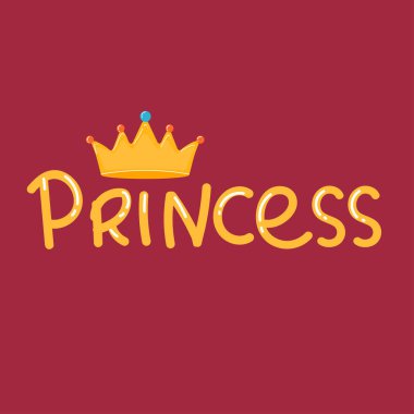 Prenses pembe başlık. Kızlar için tasarım ögesi.
