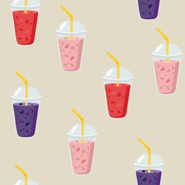 Muz ve çilekli smoothie veya kokteyl. Taze yaz içkisi. Beyaz arka planda el izi yok. Detoks ve sağlıklı yaşam