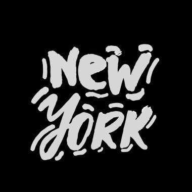 New York city tipografi hat sanat tasarımı. Giyim, t-SHIRT, baskı, ev dekor öğeleri için.