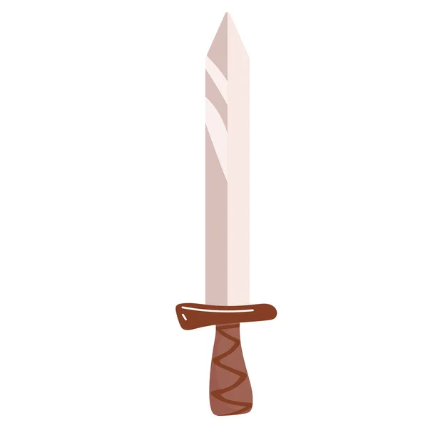 Sword Illustration Isolé Noir Sur Blanc — Image vectorielle