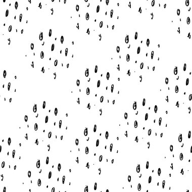 Kusursuz desen. Gelişigüzel yuvarlak nokta dokusu. Şık karalama