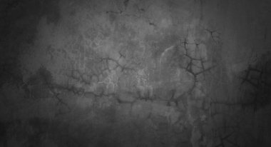 Koyu gri beton duvar dokusu, kirli siyah beton duvar dokusu, duvar kağıdı dekoratif tasarımı için arka plan..