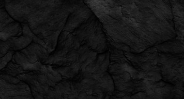 Fotokopi alanı olan koyu gri taş arka plan. Taş desenli siyah grunge pankartı. Taş duvarın dokusu..