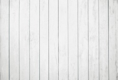Beyaz ahşap desen arkaplan görünümü tahta panel ve duvar kağıdı dekoratif tasarımı.