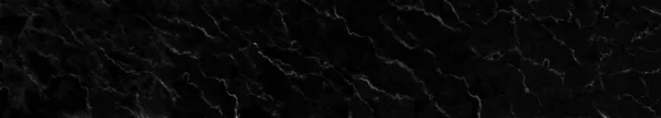 Panorama Černý Mramorový Kámen Textura Pro Pozadí Nebo Luxusní Dlaždice — Stock fotografie