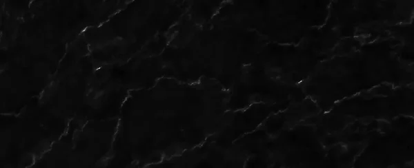Panorama Czarny Marmur Kamienny Tekstura Tła Lub Luksusowe Płytki Podłogi — Zdjęcie stockowe